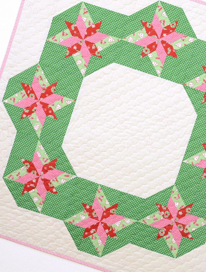 Christmas Wreath Quilt Pattern by Nadra Ridgeway of ellis & higgs