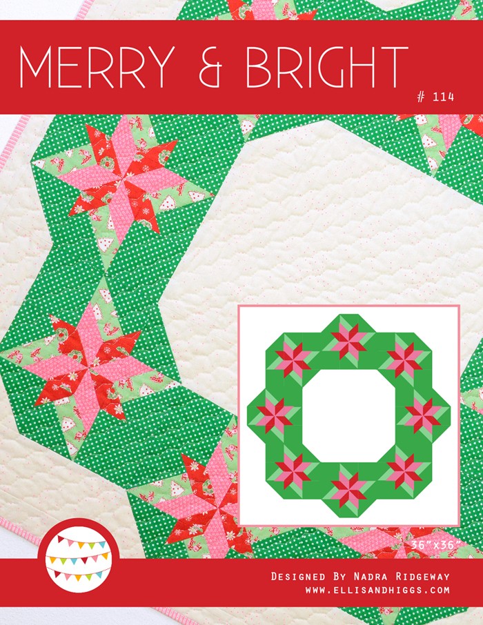 Christmas Wreath Quilt Pattern by Nadra Ridgeway of ellis & higgs