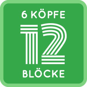 6Koepfe 12Bloecke Quilt Along 2017