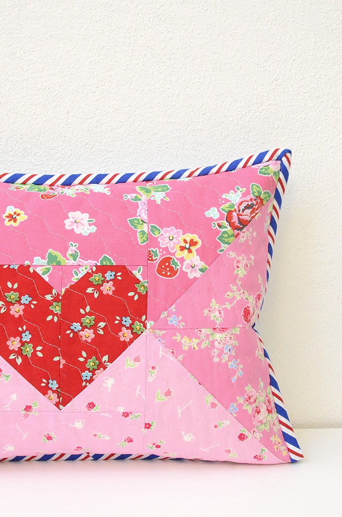 Quilted Love Letter Pillow by Nadra Ridgeway of ellis & higgs