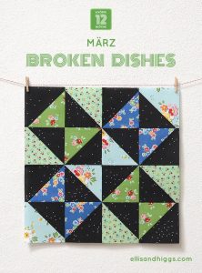 6 Koepfe 12 Bloecke März Block Broken Dishes - Nadra Ridgeway von ellisandhiggs