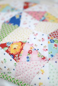 Sparkles Mini Quilt made with Arbor Blossom by Nadra Ridgeway for Riley Blake Designs