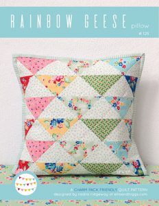 Rainbow Geese Pillow Pattern by Nadra Ridgeway of ellis & higgs