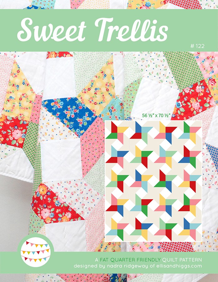 New Quilt Patterns: Sweet Trellis Pattern by Nadra Ridgeway of ellis & higgs