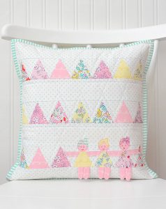 This cute pillow is my project for the Dolly Book Tour - Ndra Ridgeway of ellis & higgs