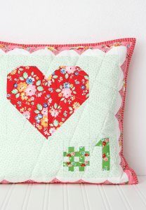 My Number One - Valentine's Day Pillow Pattern by Nadra Ridgeway of ellis & higgs