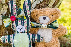 Three Little Friends Bunny Bear and Lambkin Softie Pattern