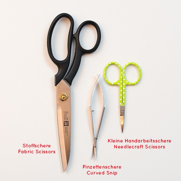 Schneiderschere, Pinzettenschere, Sewing Scissors, Serrated Snipper. Patchwork & Quilting Basics - Patchwork-Zubehör