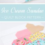 Ice Cream Sundae Quilt Block Pattern
