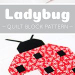 Ladybug Quilt Block Pattern