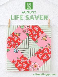 6 Koepfe 12 Bloecke August Lifesaver Quilt Block