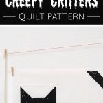 Creepy Critters Halloween Quilt Pattern Cat Quilt Block