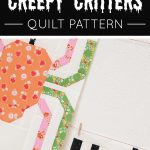 Creepy Critters Halloween Quilt Pattern Spider Quilt Block