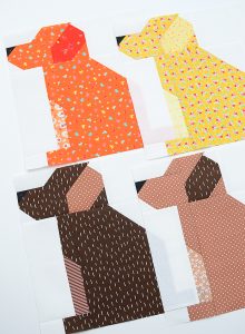Fall Sampler Quilt Sew Along - Dog Quilt Block