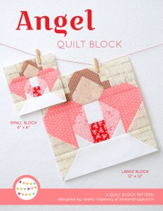 Angel Quilt Block Pattern - Christmas Quilt Pattern