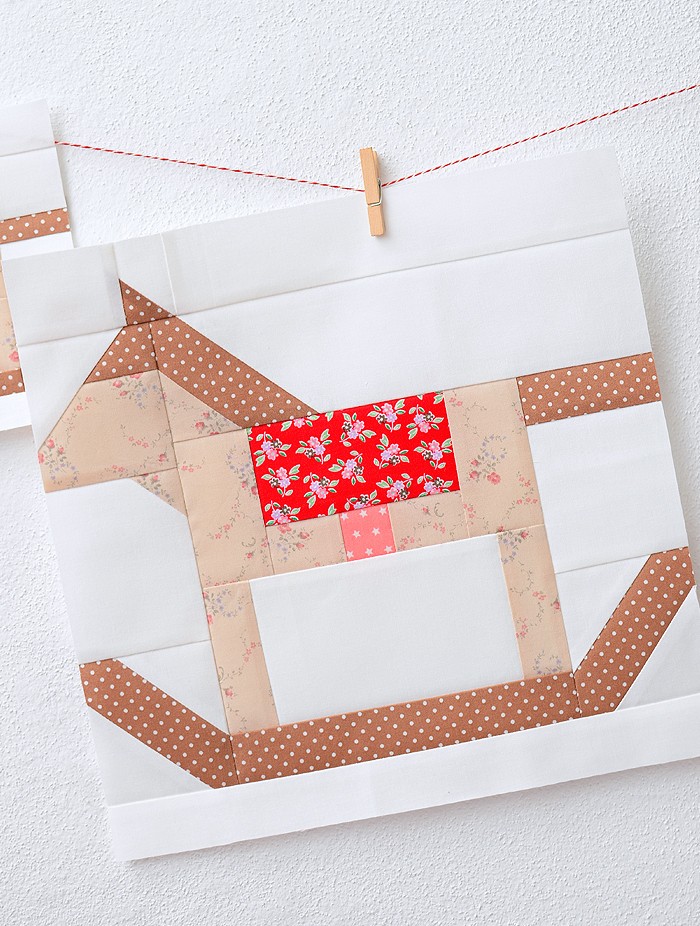 Rocking Horse Quilt Block Pattern - Christmas Quilt Pattern