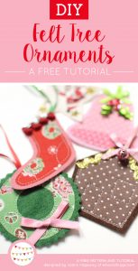 Free DIY Christmas Tutorials - Felt Ornaments