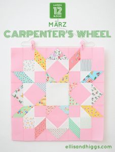 6 Köpfe 12 Blöcke 2019 - Carpenter's Wheel Quilt Block