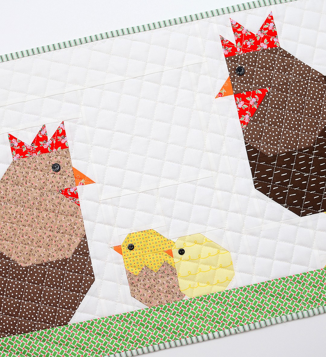 Chicken Family Table Runner - Easter Quilt Pattern