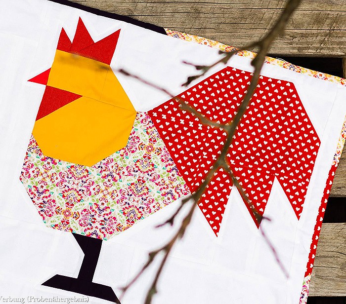 Rooster Quilt Block - Easter Quilt Pattern