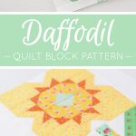 Daffodil Quilt Block - Easter Quilt Patterns