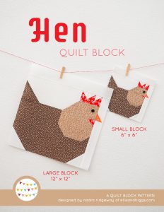 Hen Quilt Block - Easter Quilt Pattern