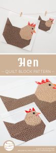 Hen Quilt Block - Easter Quilt Patterns