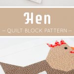 Hen Quilt Block - Easter Quilt Patterns