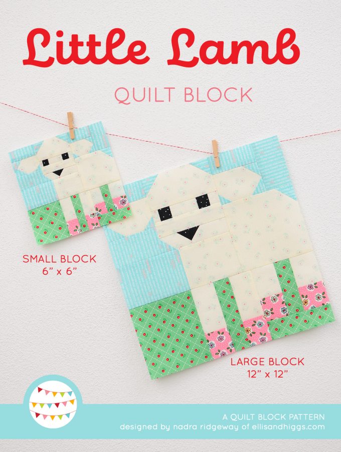 Little Lamb Quilt Block - Easter Quilt Pattern