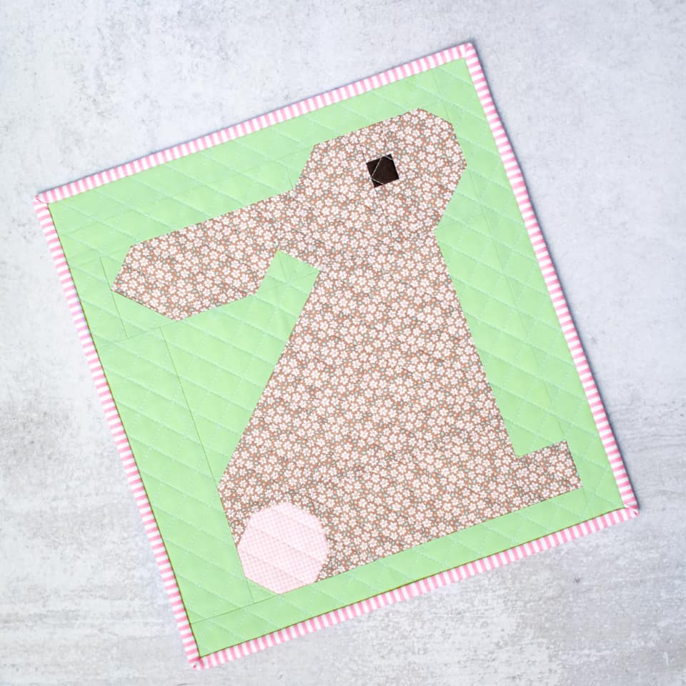 Standing Bunny Quilt Block - Easter Quilt Patterns