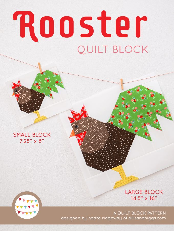 Rooster Quilt Block - Easter Quilt Pattern