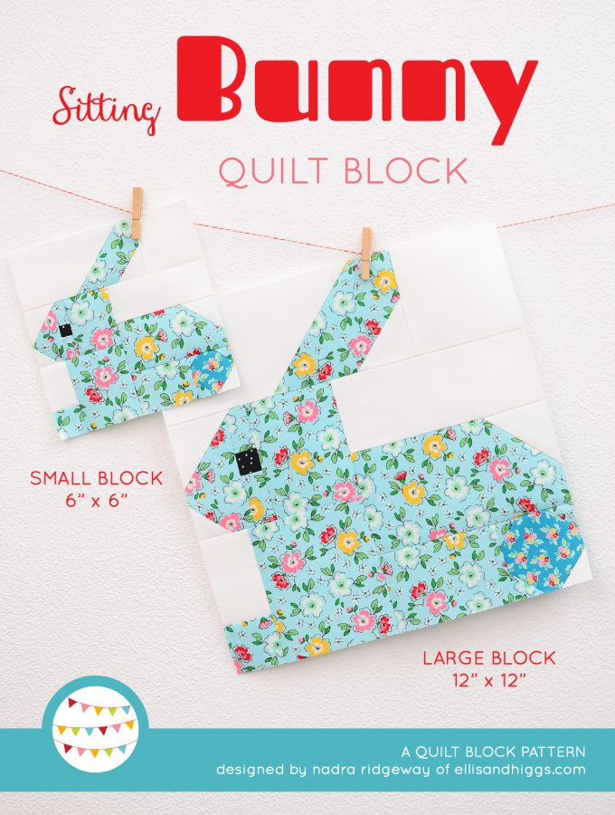 Sitting Bunny Quilt Block - Easter Quilt Pattern
