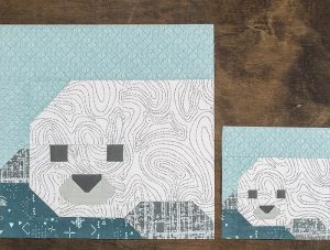 Seal Pup quilt block pattern