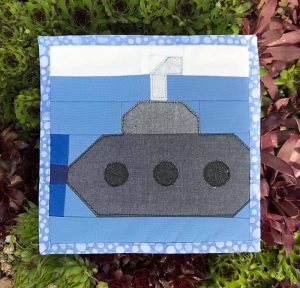 Submarine quilt block pattern