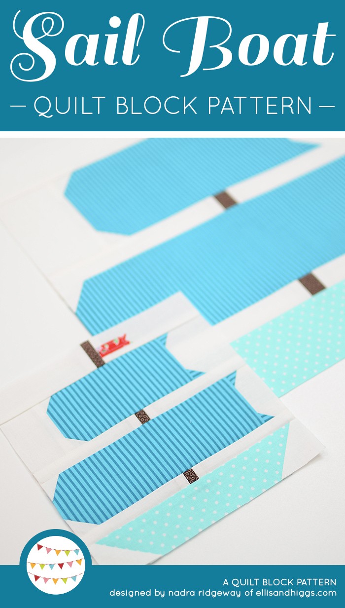 New Nautical Quilt Patterns: Sail Boat Quilt Block Pattern - ellis &amp; higgs
