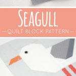 Seagull quilt block in two sizes