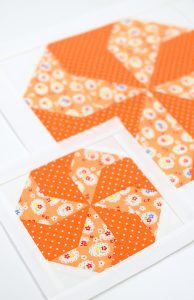Candy quilt block in two sizes