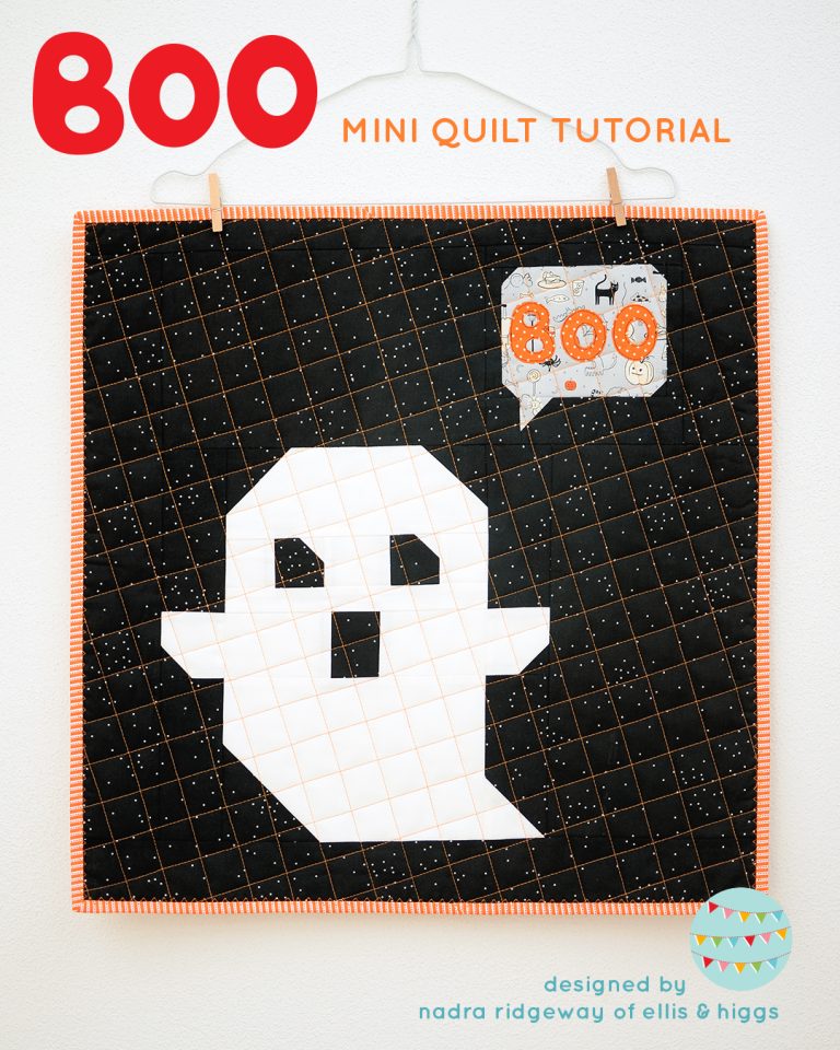 Ghost Quilt- A Free Halloween Quilt Pattern Add-On - ellis & higgs