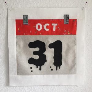 Calendar quilt block