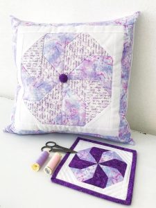 Candy mini quilt and pillow