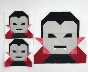 Dracula quilt blocks