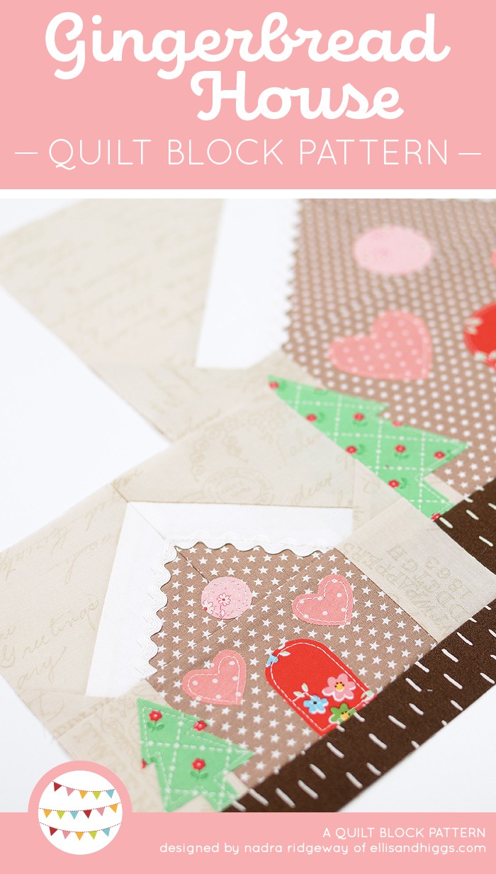 New Christmas Quilt Patterns Gingerbread House Quilt Pattern {+ free