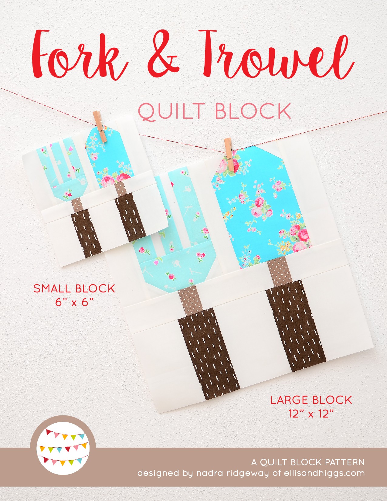 Fork & Trowel quilt blocks