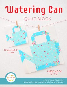 Watering Can quilt blocks