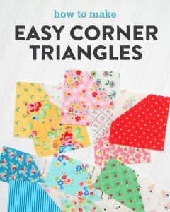 Quilt blocks with Easy Corner Triangles