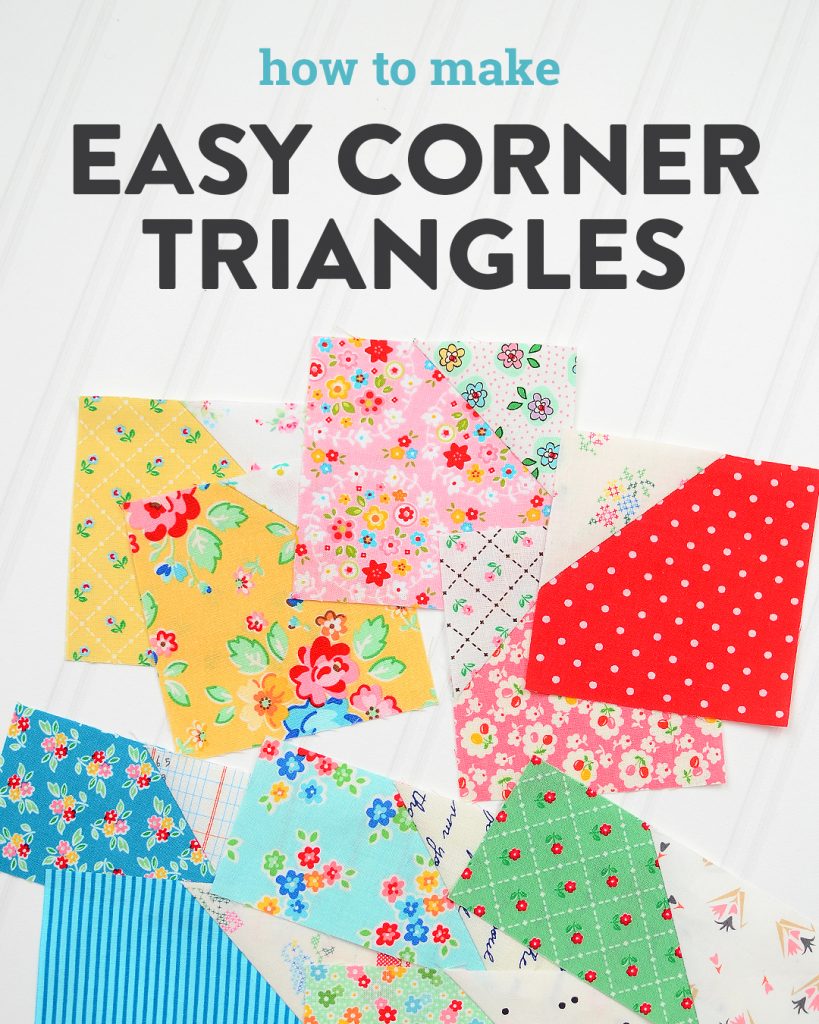 How to Make Easy Corner Triangles ellis & higgs