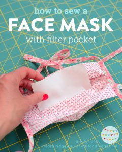 Face mask with filter pocket