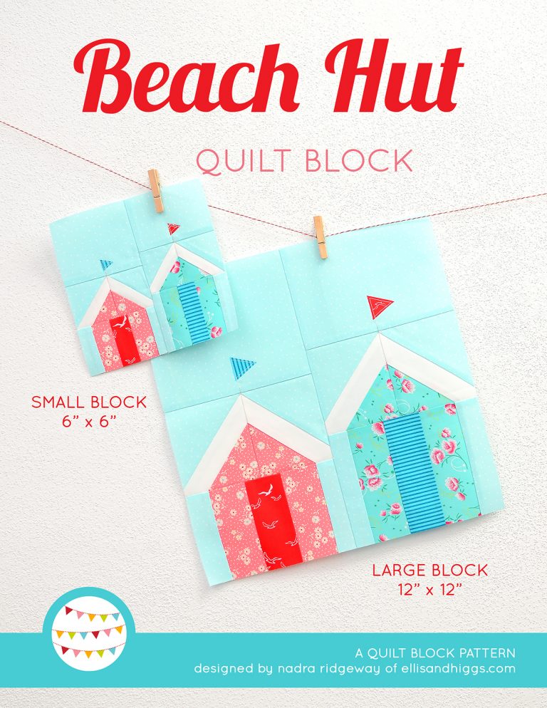 Pattern Hut New nautical quilt patterns - Beach Hut quilt pattern - ellis & higgs
