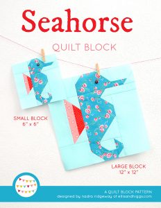 Seahorse quilt pattern