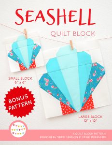 Seashell quilt pattern